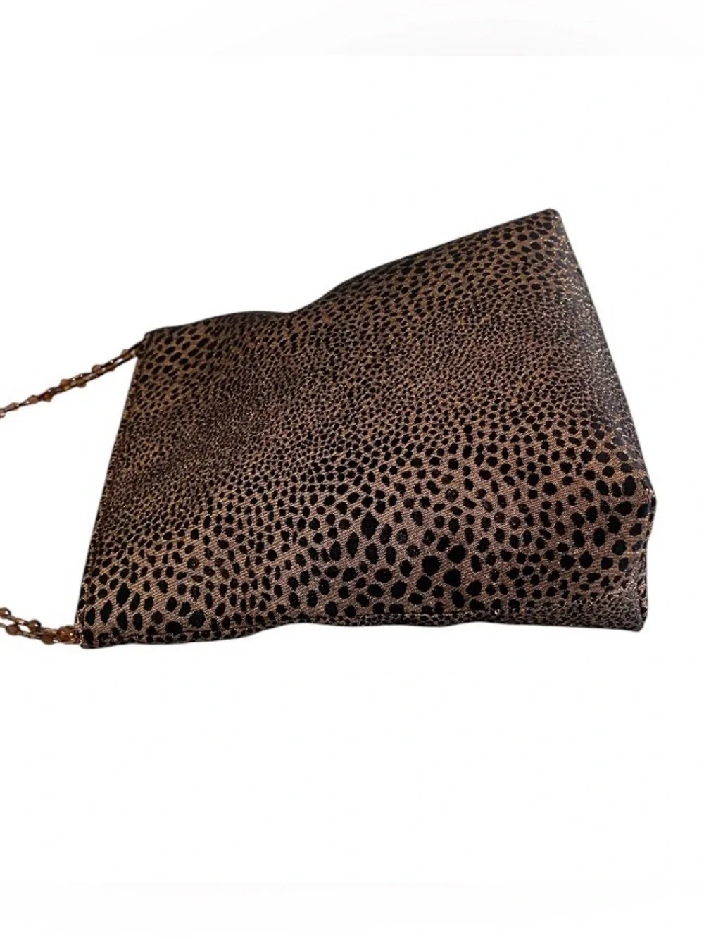 Vintage Cache leopard print evening purse